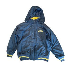 STARTER NOTRE DAME FIGHTING IRISH VINTAGE WINTER HOODED ZIP JACKET SIZE MEDIUM